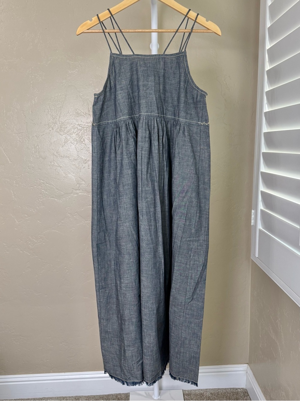 Natural Life Erin Embroidered Maxi Dress 100% Cotton Small NWT Blue - Picture 8 of 11